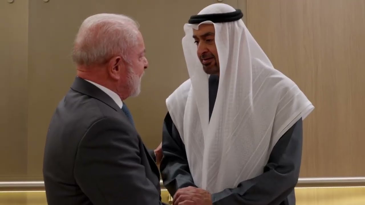 Sheikh Mohammed Bin Zayed Al Nahyan Receives Brazil President Lula 