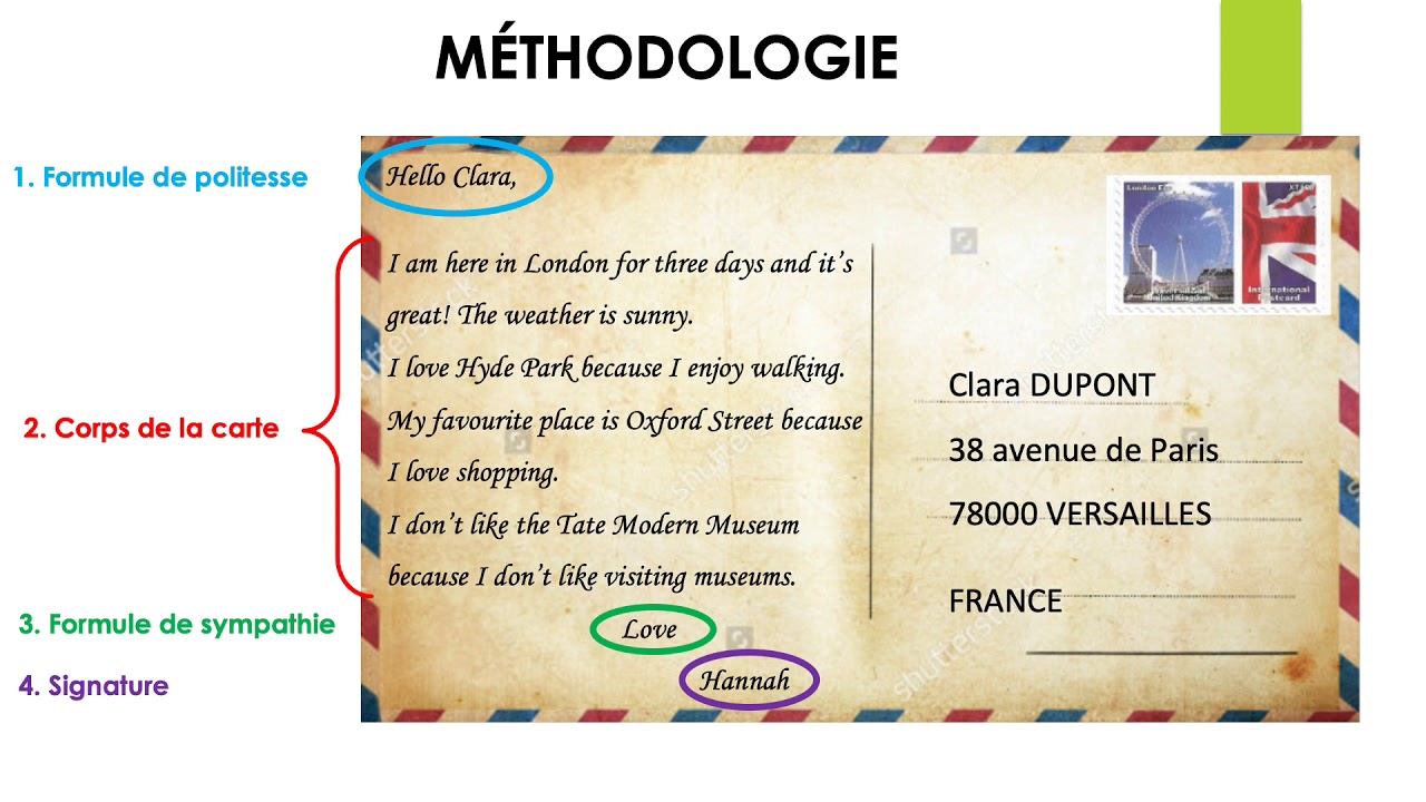 Comprendre Une Carte Postale – Comment écrire une carte postale en 5 ...