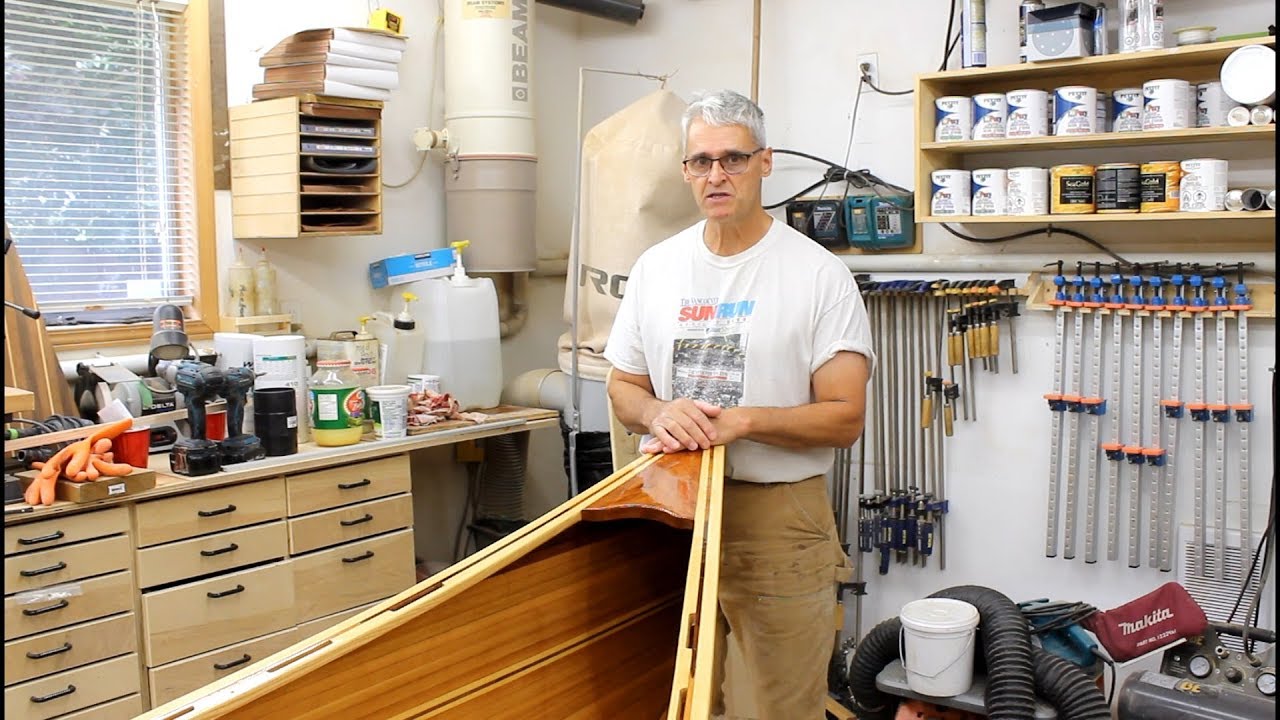 Installing decks in a wooden canoe