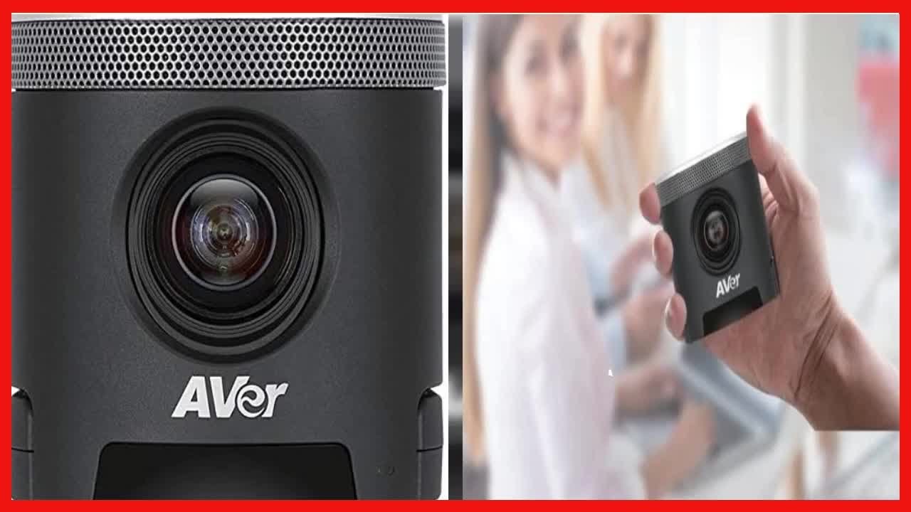 AVer CAM340+ Conference Camera with Microphone, Black COMMIC34PLUS