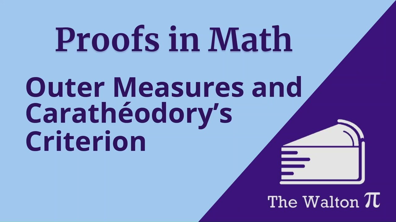 Outer Measures and Carathéodory's Criterion