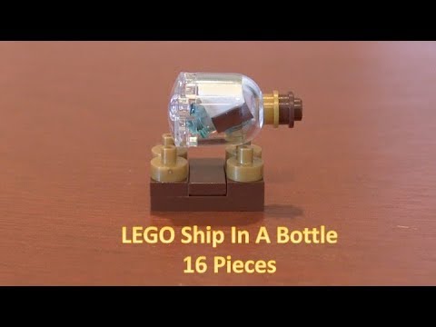 How To Build A Mini LEGO Ship In A Bottle 16 Pieces - YouTube
