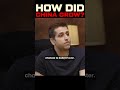 How did CHINA grow?