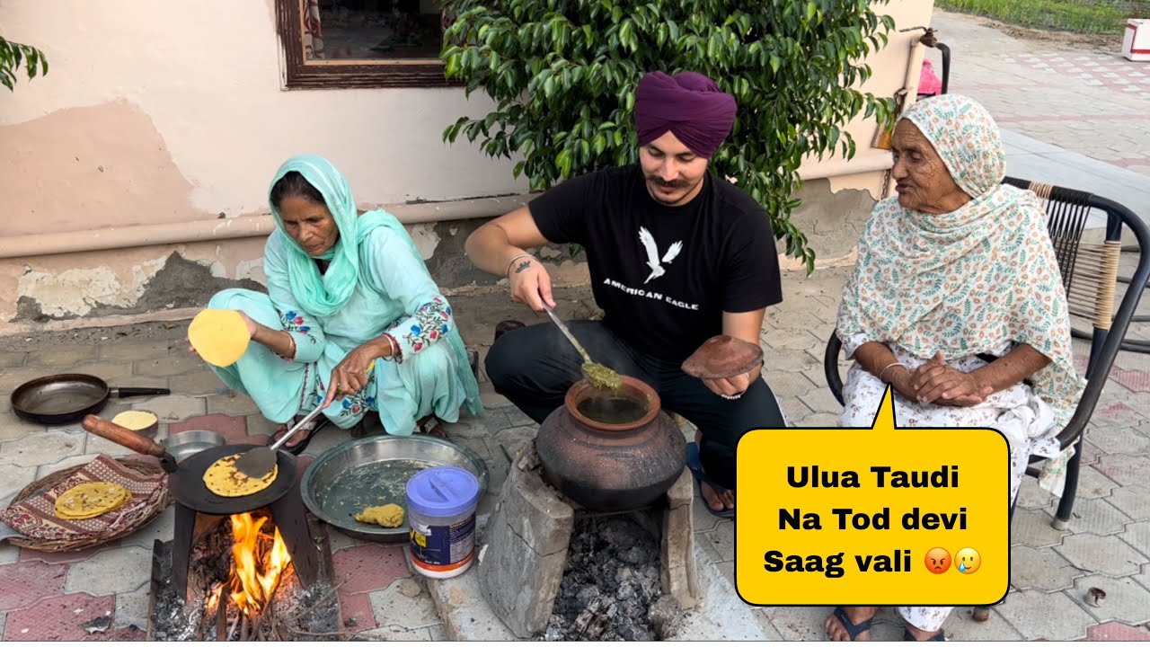 Bebe Te Nani Da Boliyan Vala Saag 😍 | Harman khosa |