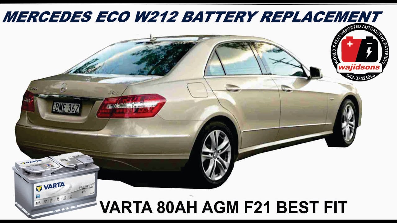 Merecedes E class 2012 W212 VARTA F21 80Ah AGM battery 