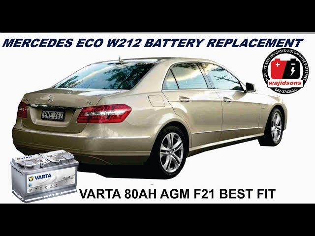 Merecedes E class 2012 W212 VARTA F21 80Ah AGM battery 