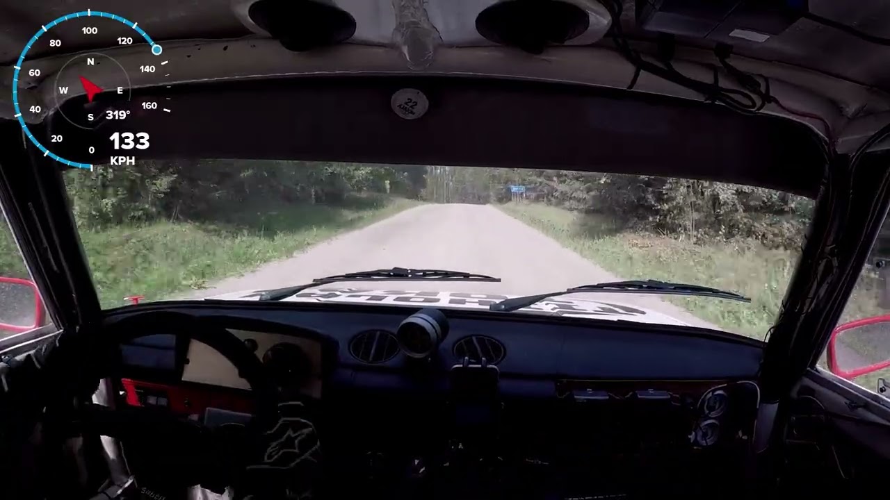 Pöly alkoi haittaamaan näkyväisyyttä lopussa. Vetomies 2025 Saarikas. Secto rally EK3