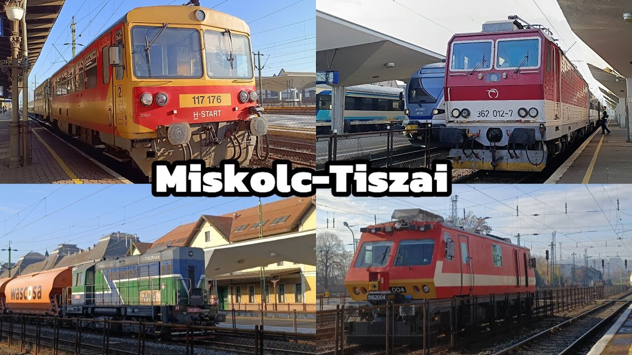 Vonatok Miskolc-Tiszai / Trains at Miskolc-Tiszai