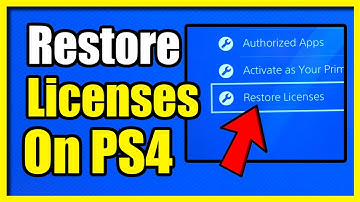 How to Restore Licenses on PS4 console to fix locked games (Easy Tutorial)