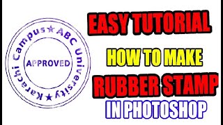 Stamp Effect | Real Looking Rubber Stamp in Photoshop