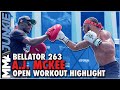A.J McKee works out for media in Los Angeles | Bellator 263