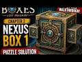 BOXES: Lost Fragments – Chapter 2 Nexus Box 1 Puzzle Solution Guide