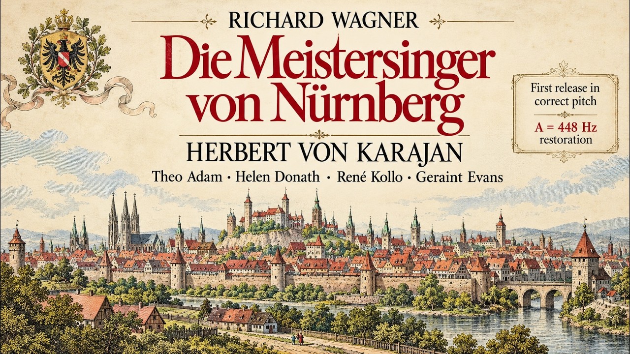 Re-pitched DIE MEISTERSINGER VON NÜRNBERG Donath, Adam, Kollo, Evans, Schreier - Karajan  Dresden 70 