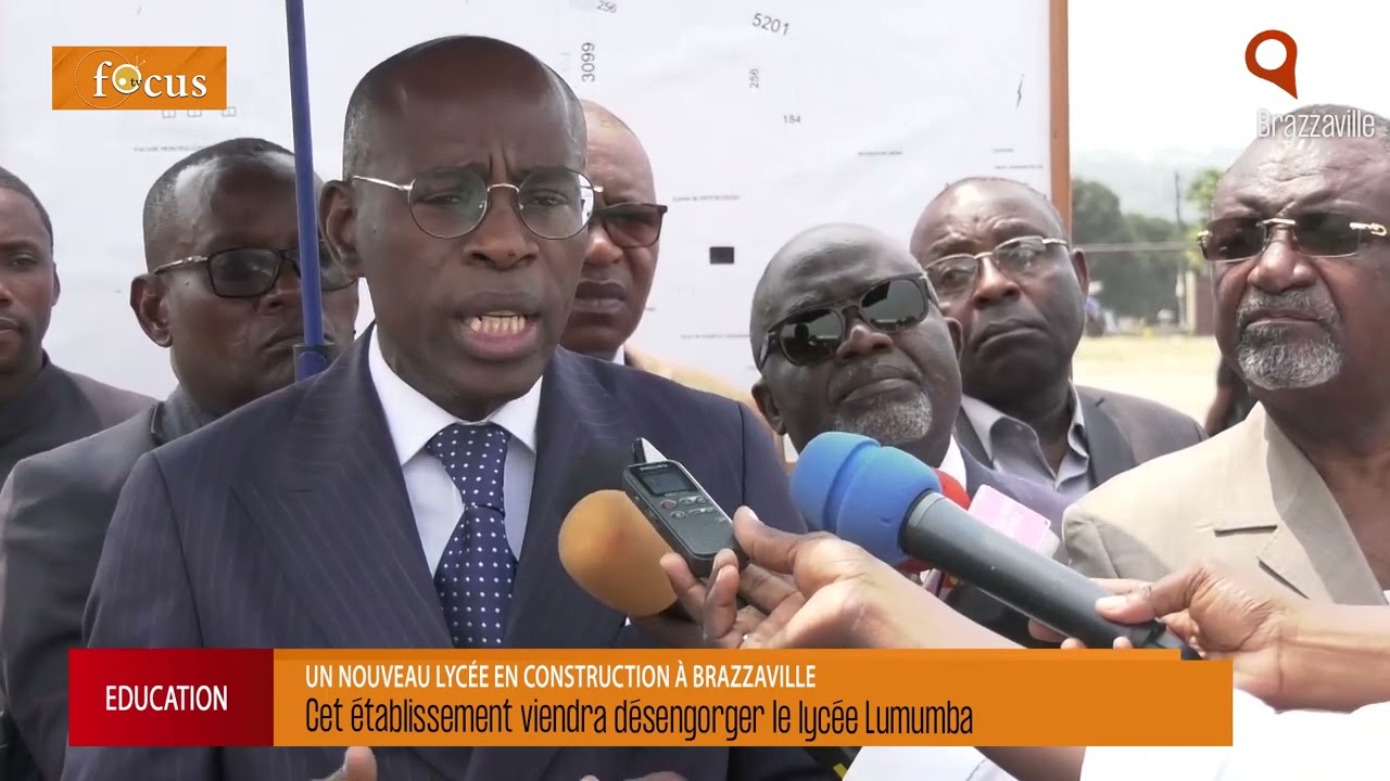 Un nouveau lycée public en construction à Brazzaville.