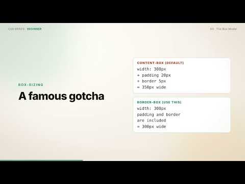 CSS Box Model Explained: Margin, Padding, Border & box-sizing | CSS Tutorial
