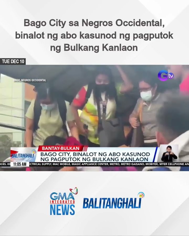 Bago City, binalot ng abo kasunod ng pagputok ng Bulkang Kanlaon | Balitanghali