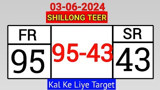 Shillong Teer Target 03/06/2024 Common Number