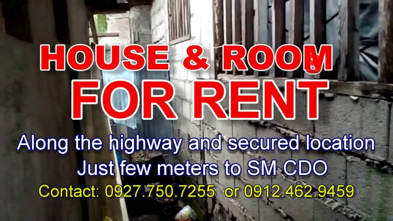 House & Rooms for Rent in Cagayan De Oro City near SM CDO YouTube
