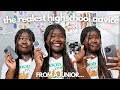 THE ULTIMATE GUIDE TO HIGHSCHOOL (the realest high school advice video) for 9th-12th grade