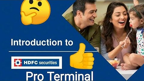 #hdfcsec ProTerminal app. Demo of hdfc securities pro terminal application