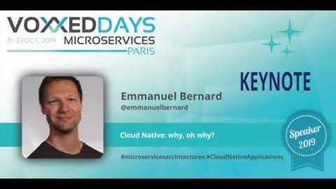 Cloud Native: why, oh why? by Emmanuel Bernard