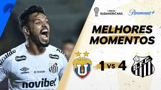 UNIVERSIDAD CENTRAL 1 X 4 SANTOS - CONMEBOL SULAMERICANA 2026 | Paramount+ Brasil