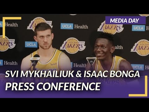 Lakers Press Conference: Svi Mykhailiuk  & Isaac Bonga on Media Day