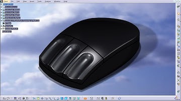 Mouse part 3.2 - Part Design / Assembly Design / Generative Shape Design - CATIA V5