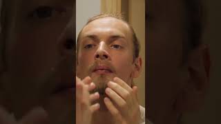 Your beard line looks off, and it's not your beard