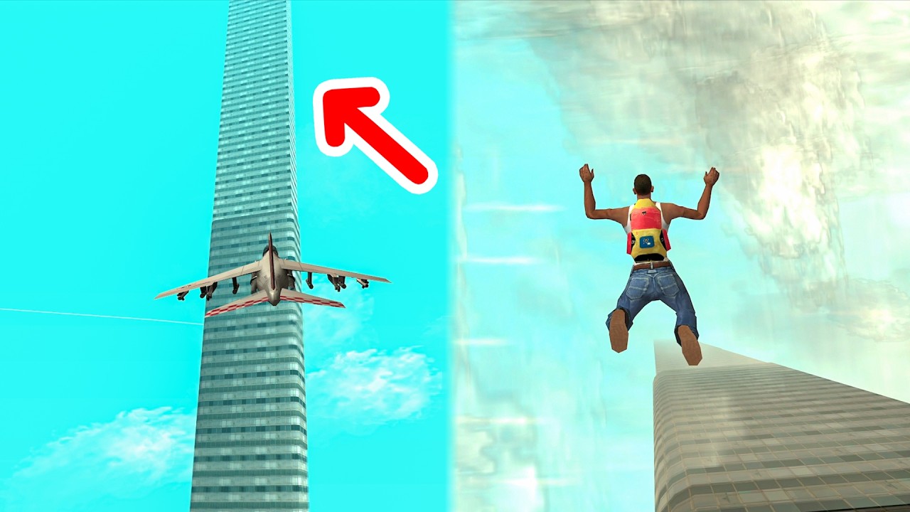 PULANDO DO MAIOR PRÉDIO DA HISTÓRIA DO GTA (GIGANTESCO)