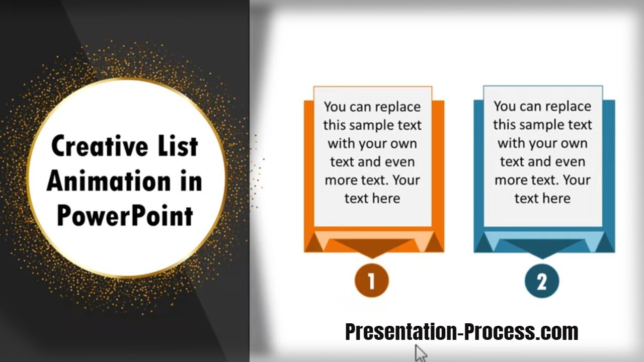 powerpoint animation for list
