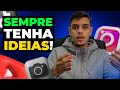 Como SEMPRE ter IDEIAS de CONTEÚDO  | INSTAGRAM, YOUTUBE, TIKTOK...
