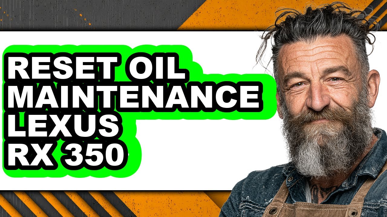 How To Reset Oil Maintenance Lexus Rx 350 (Easy Method)