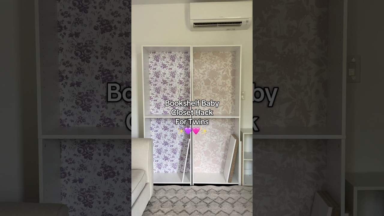 Target Bookshelf Baby Closet Hack! 