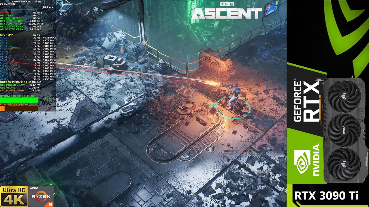 The Ascent Ultra Settings Ray Tracing 4K DLSS | RTX 3090 Ti | Ryzen 9 5950X