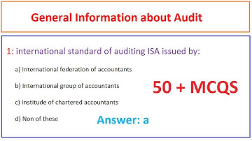 General information about audit MCQs | Senior Auditor Test Preparation | Senior Auditor mcqs |