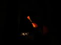 Testing orange Frixion Led mod. Looks 🔥 🔥🔥 #penspin #art #penmodding #penspinning