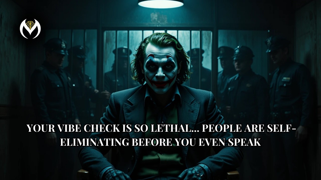 YOUR VIBE CHECK IS SO LETHAL || PEOPLE ARE SELF-ELIMINATING BEFORE YOU EVEN SPEAK || SPEECH BY JOKER