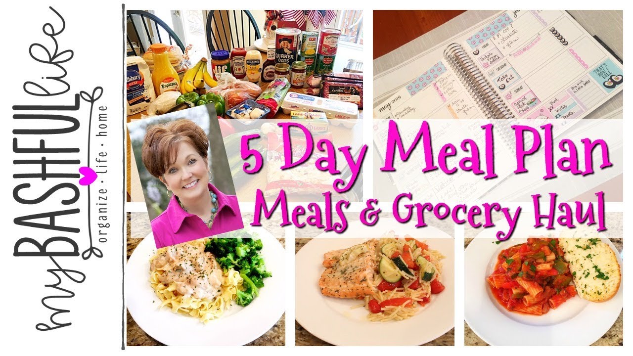 5 Easy Meals Grocery Haul & Plan - YouTube
