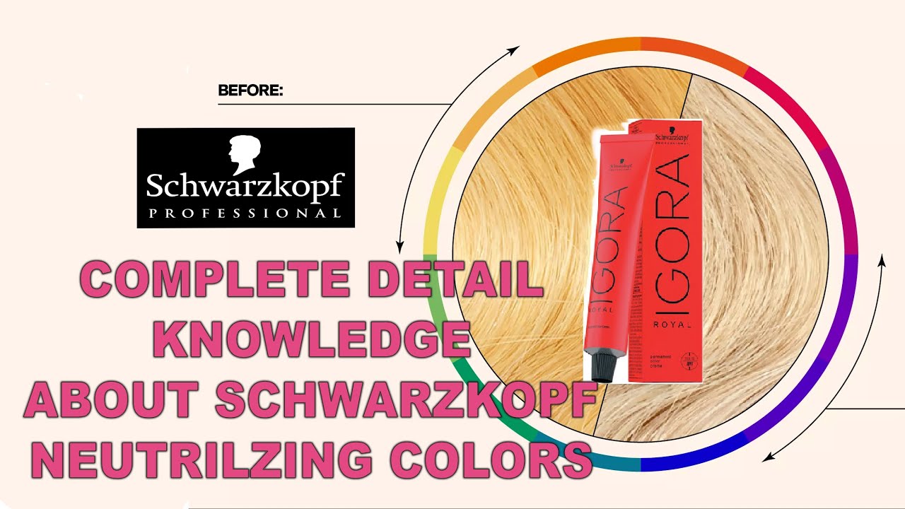 Hair Colour Neutralizing with Schwarzkopf Colour - Very Important for hair coloring
