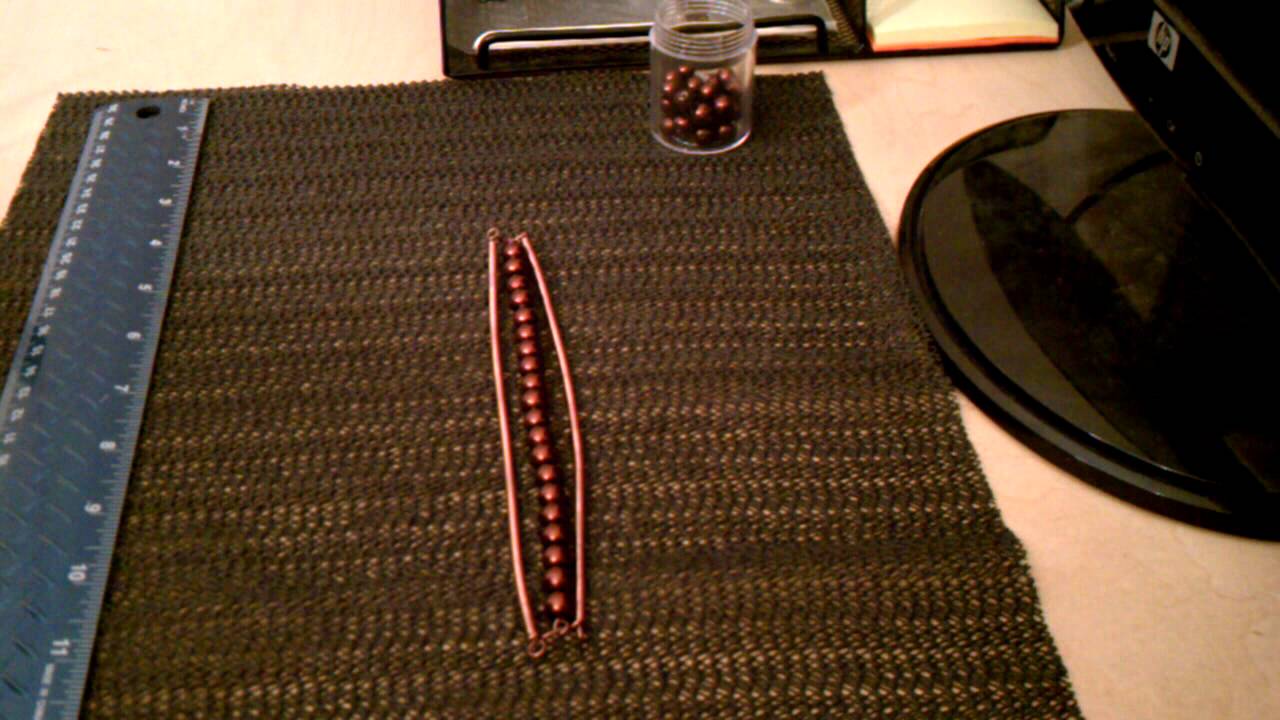 How to make a Copper Wire Wrapped Bracelet YouTube