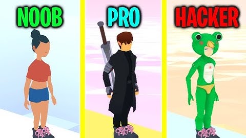 NOOB vs PRO vs HACKER In Sky Roller Unlimited Gold HACK!
