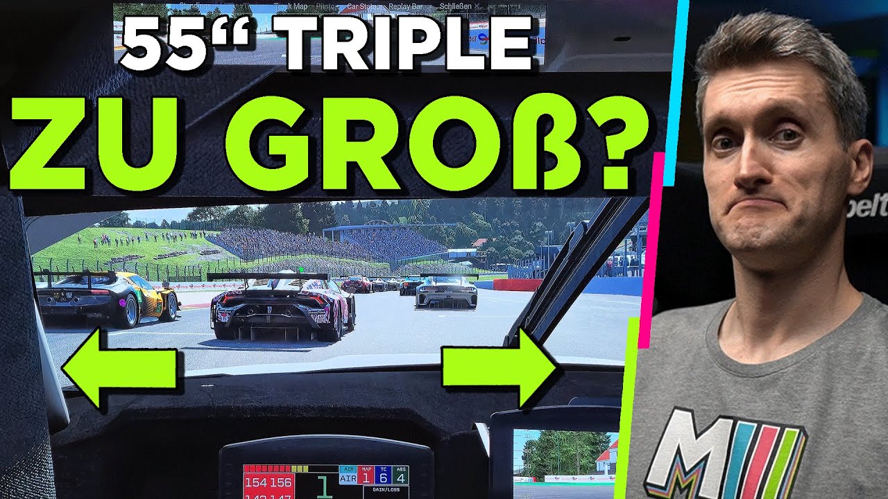 Wie fühlt sich 55 Zoll Triple Screen an? (POV Simracing)