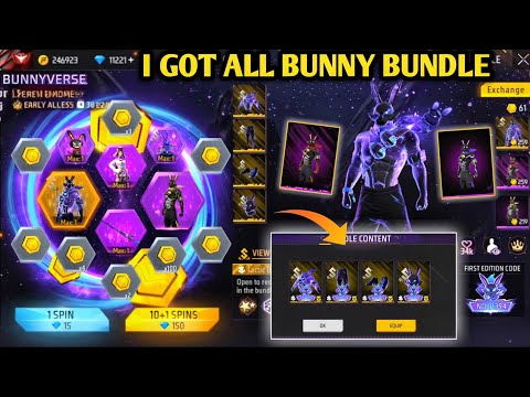 Free Fire: Get all the bundles in the new Bunny Bundle event!