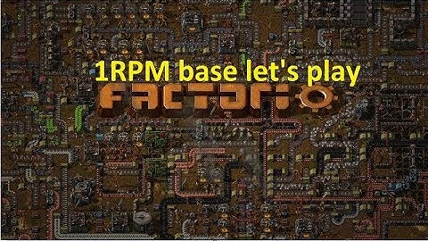 (factorio rail-world) ep 1 1RPM base in progress.