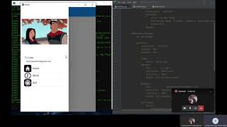 tutorial Navigation Drawer , KivyMD button dan kivy button