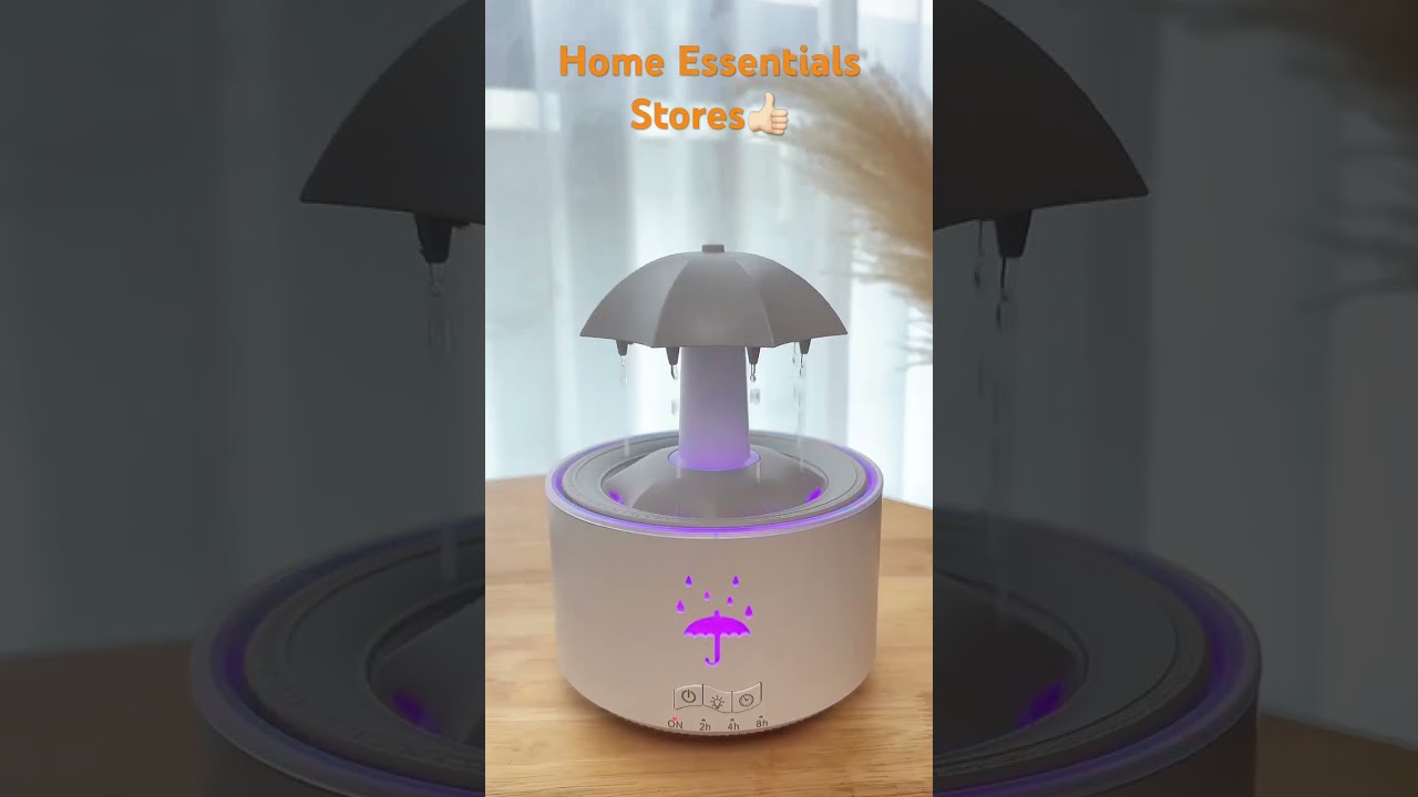 Raindrop Humidifier - Rotating Waterdrop Aroma Diffuser