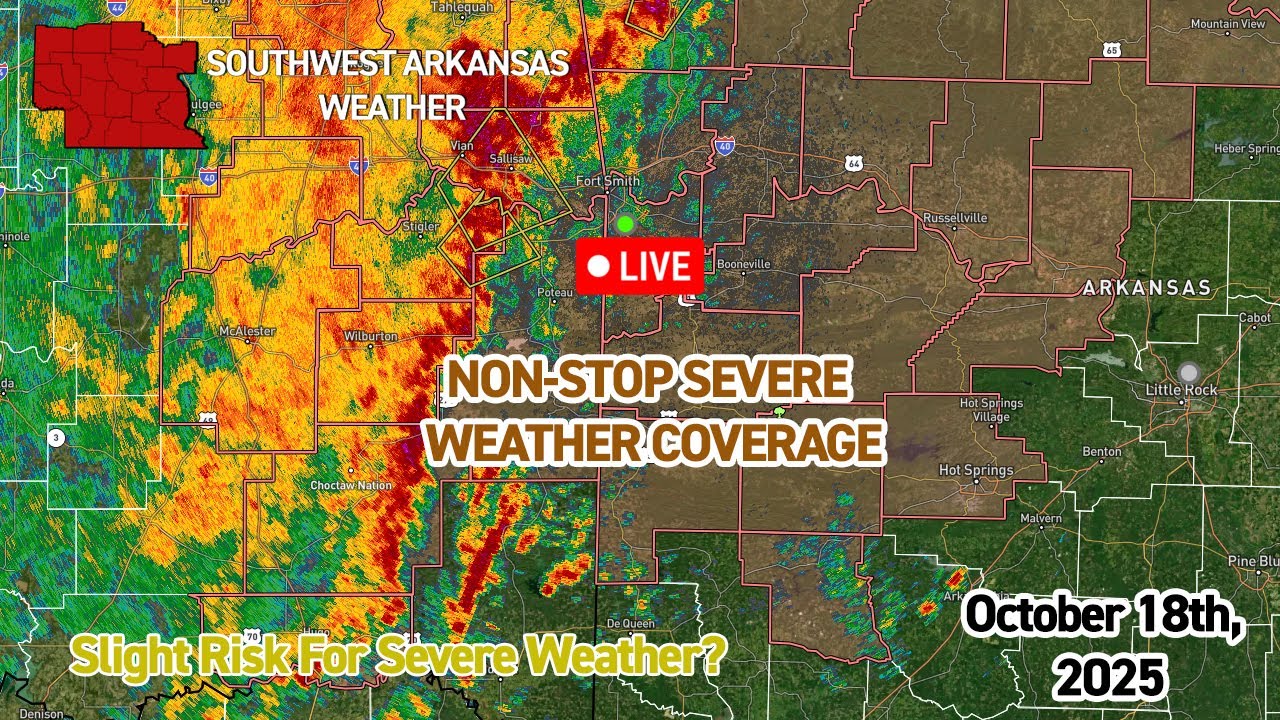 LIVE: Non-Stop Severe Weather Coverage October 18th, 2025 - YouTube