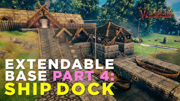 Valheim - Extendable Base Part 4: Ship Dock - Timelapse Build