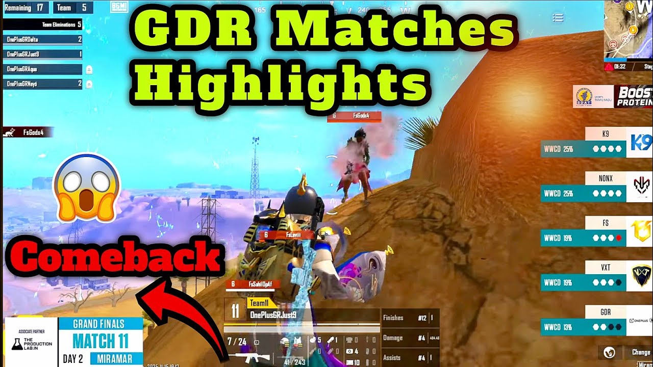 GDR COMEBACK 😳 GDR MATCHES HIGHLIGHTS 🔥HydraxGdr Sky Lan Tournament Highlights 